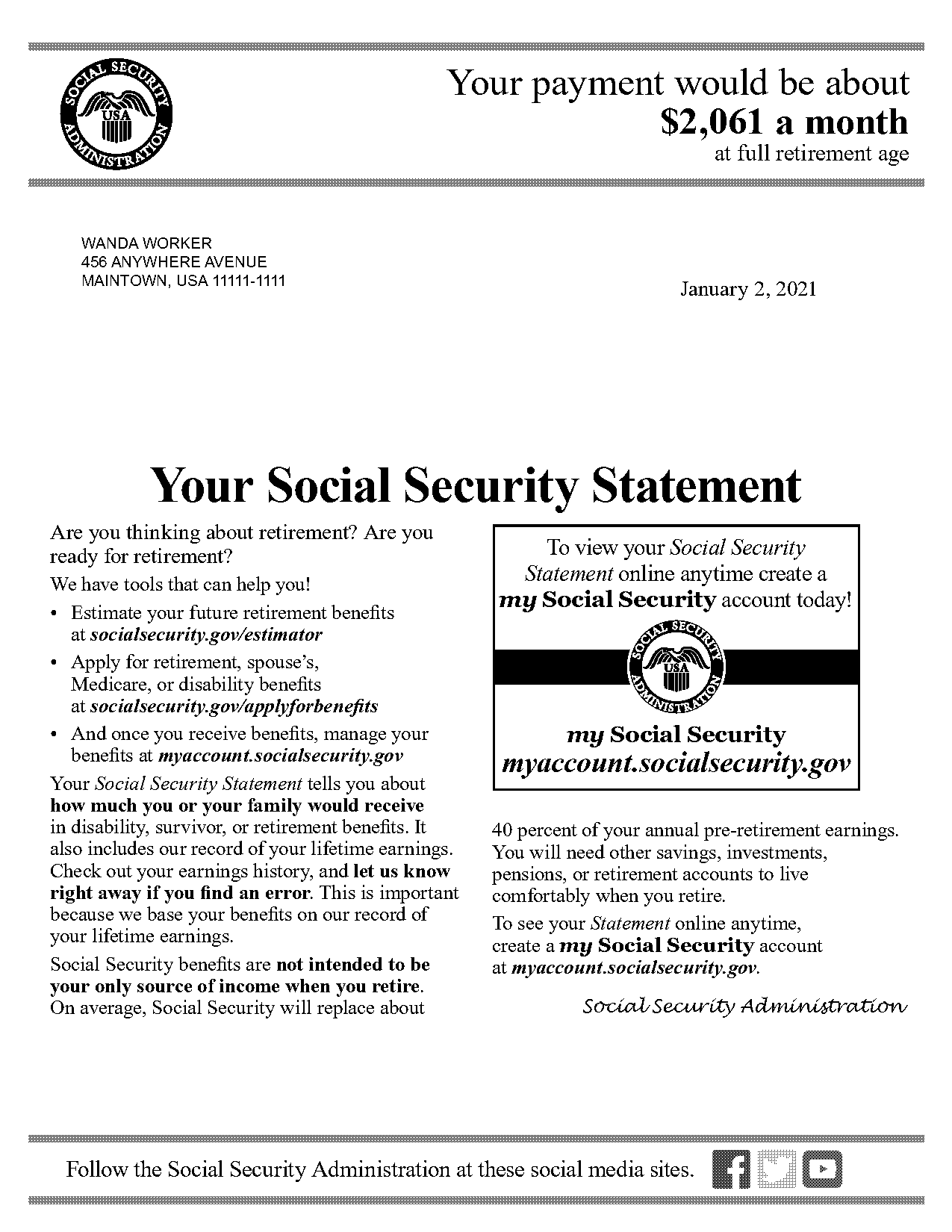 see social security statement online